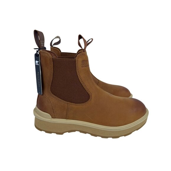 Sorel Women's Hi-Line Chelsea Tawny Buff/Scorch Leather Ankle Boots Size 9 - Picture 1 of 10